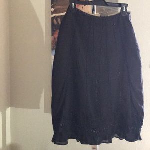 Elegant black skirt with sequins
